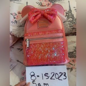 Loungefly Coral Sequin NWT